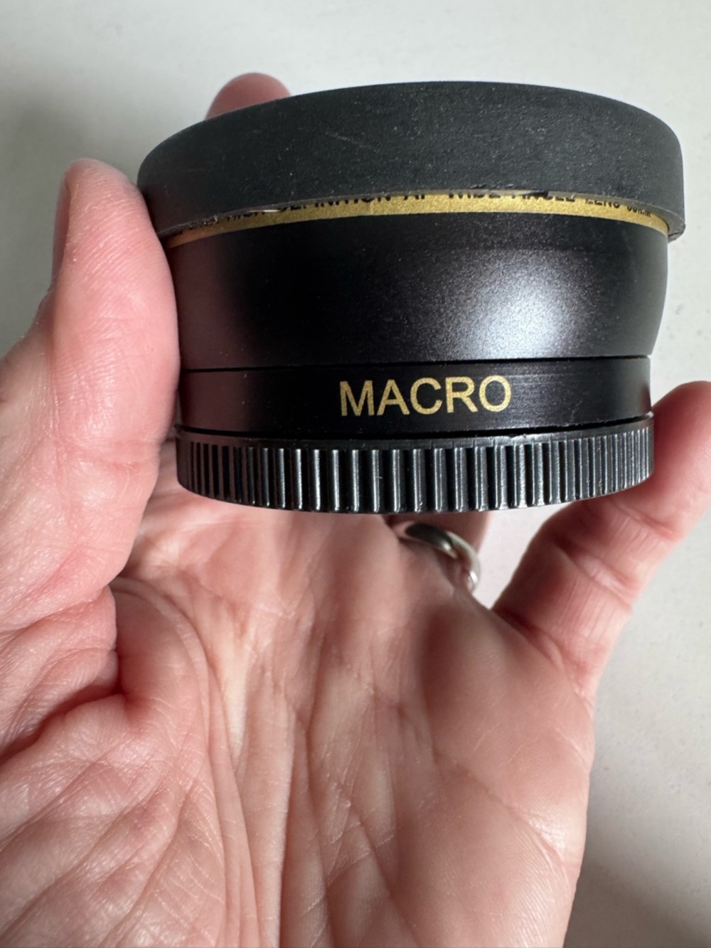 Macro Extension Tube - Black with Gold Trim